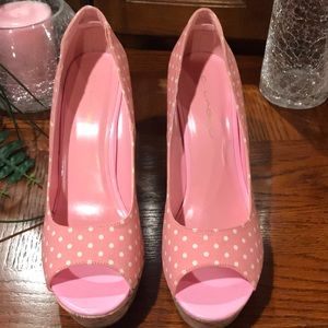 Pink & White wedges